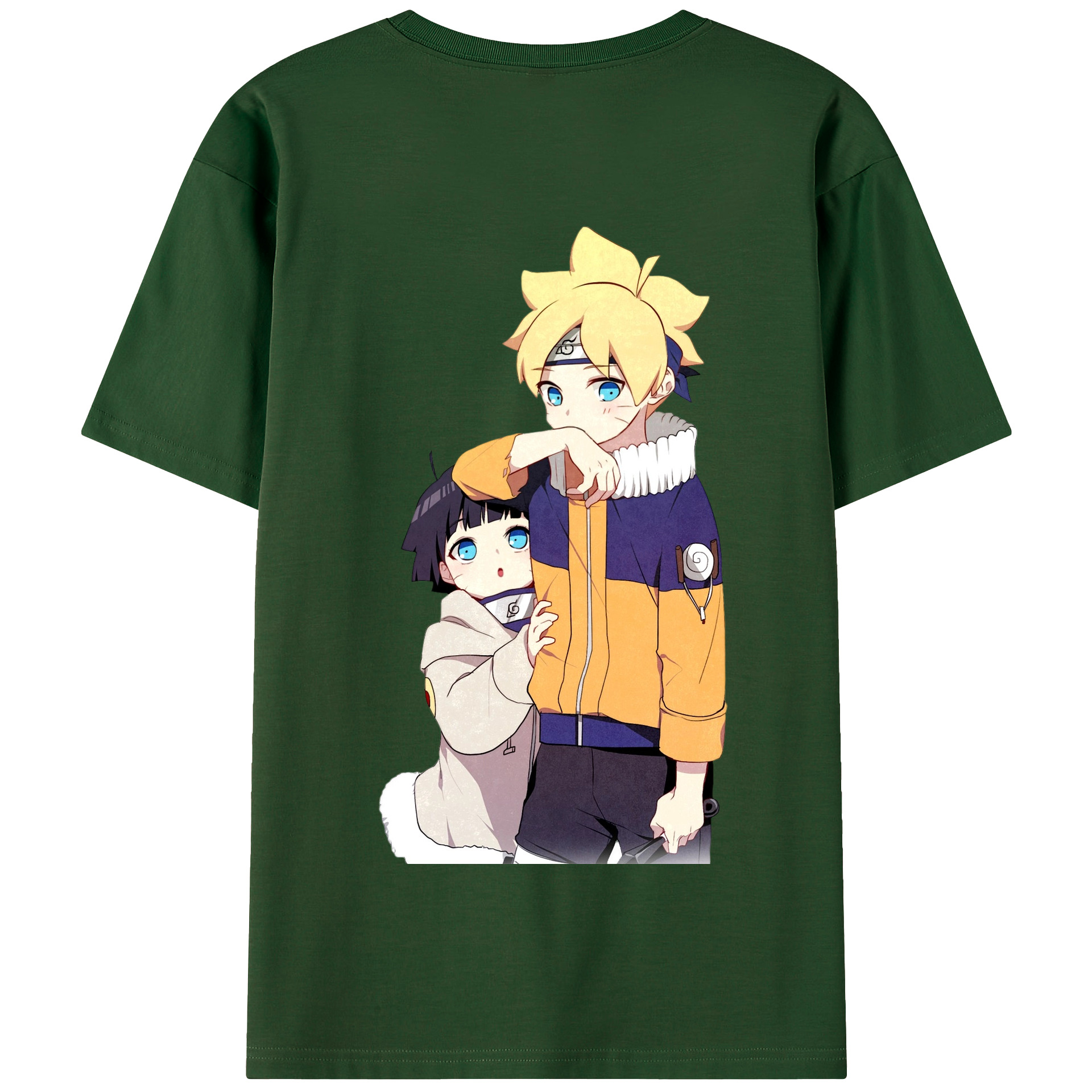 （画像用） NARUTO -ナルト- うずまき ボルト Uzumaki Boruto 綿100％半袖Tシャツ（背面プリント）